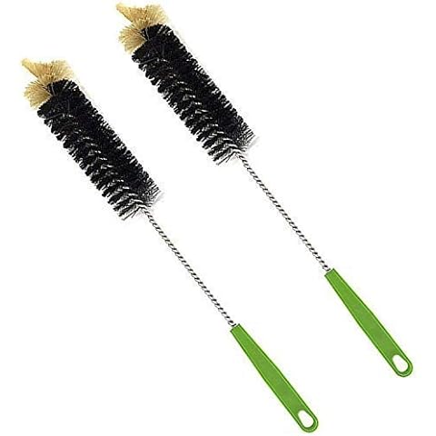 Bottle Brush,Long Bottle Cleaning Brush 17" Extra Long Brush for Washing Narrow Neck Beer, Wine,Tea Coffee Cup,Kombucha,Water Bottles,Decanter,Narrow Neck Brewing Bottles,Flexible Bendable Brushes Cover