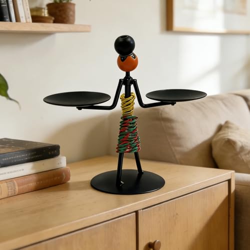 Estatua de hierro decorativa para hogar moderna miniatura 6