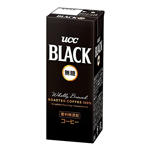 UCC BLACK無糖 紙パック 200ml×24本入