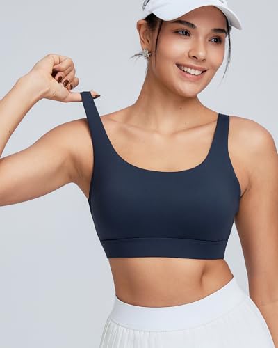 Image of RUNNING GIRL Sports Bra for Women High Support, Molded Cup High Impact Sports Bras with Sewn in Pads Workout Running Bra