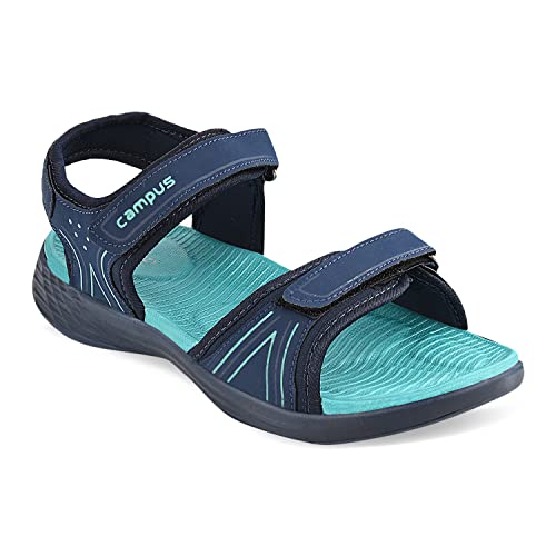 Image of Campus Women's GC-2208L (A) NAVY /S.GRN Sandal - 7UK /India 1 Pair