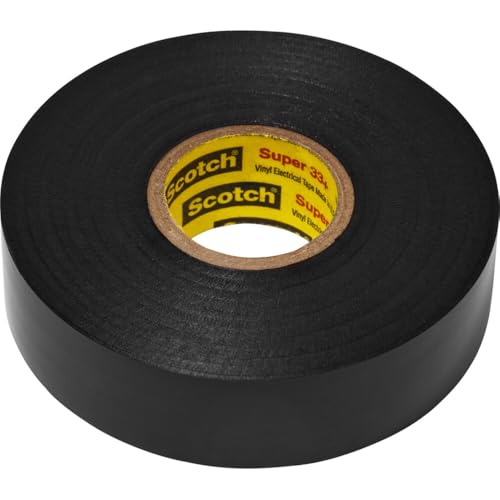 3M Scotch Super 33+ Vinyl Electrical Tape, .75-In x 66-Ft, Pack of 10