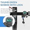 Agatige Electric Scooter Thumb Throttle Display, 12V-99V E-Bike Throttle Control Switch, LCD Display Digital Battery Voltage Power Switch with Key Lock for E-Scooter Electric #1