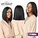 Sensationnel What Lace 13X6 Wigs - Tyrina Lacefrontal Hand Tied Glueless Synthetic With Natural Density Preplucked Hairline (2 DARKBROWN)