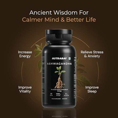 Nutrabay Ashwagandha Extract 1000mg 60 Tablets 1 g - Image 5