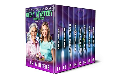 Tiffany Black Cases Cozy Mystery Compilation Books 11 to 18 book cover