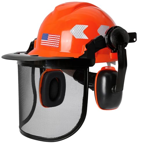 Aolamegs 3-in-1 Chainsaw Helmet with Face Shield & Ear Muffs