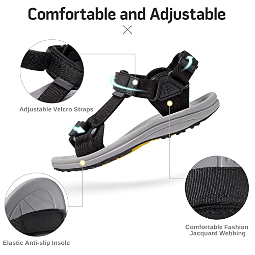 Golden Camel Men’s Hiking Sandals Waterproof Lightweight Athletic Sandals Strap Sports Sandals Anti-Slip Water Sandals Comfortable Beach Sandals For Outdoor Camping Walking Boats Fishing #TOP3