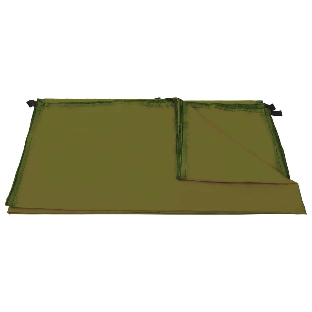Outdoor Tarp 4x4 m Grün - Camping Zeltplane und Schattenspender aus 180T Polyester für Hängematte und Zelt - Leichtes Tarps-Set inklusive 6 Heringen und 6 Abspannseilen