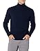 Amazon Essentials Men's Long-Sleeve Soft Touch Cotton Blend Turtleneck Sweater, Navy, Large