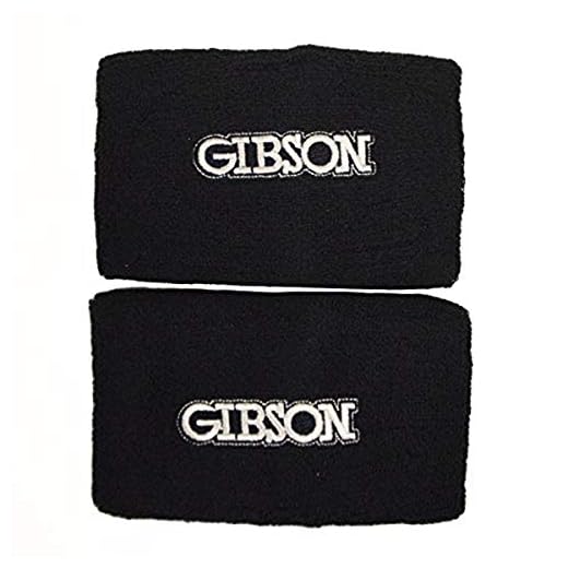 Gibson Athletic Gymnastics Wristbands (Set of 2), Black , 4.5"