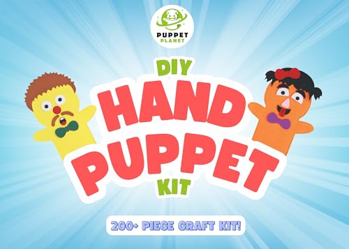 Puppet Planet ™ 8Pcs Diy Felt Hand Puppet Arts & Craft Kit thumb #3