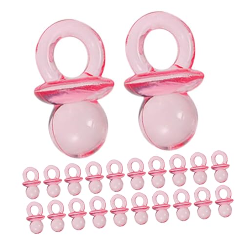 UPKOCH 200pcs Mini Acrylic Pacifiers Shower Games Toys Safe Baby Weaning Soothers Gender Reveal