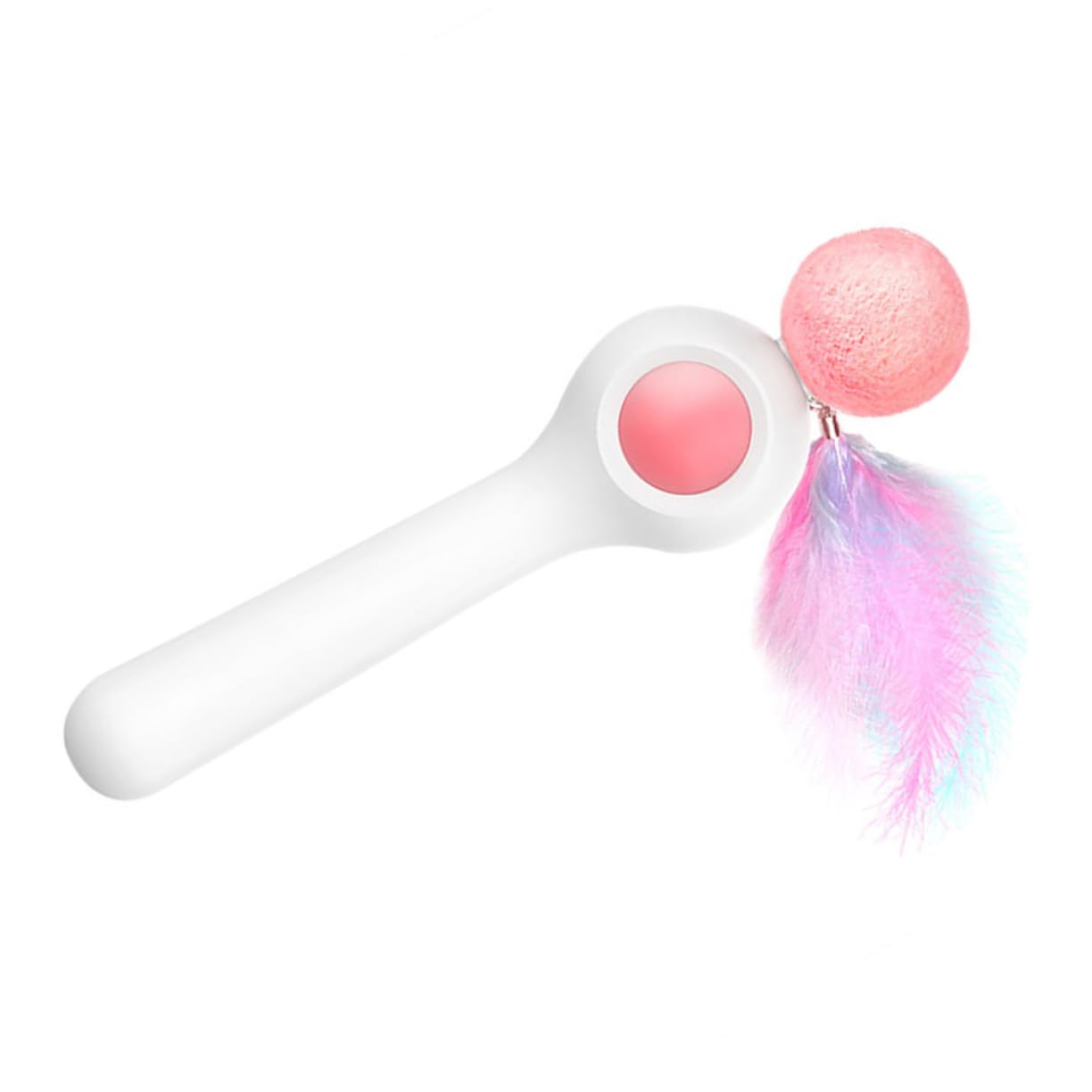 SDFdcgjSR Cat teaser, Interactive Automatic Stretching Cat Toy Pet Teasing Stick Sturdy Material for Indoor Play Engaging