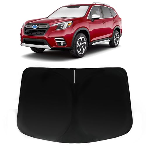 Image of Car Front Windshield Sun Shade for Subaru Forester 2019-2024, Car Window SunShades Shield Cover Sun Visor Protector with 240T Reflective Fabric UV & Sun Heat Protection Accessories