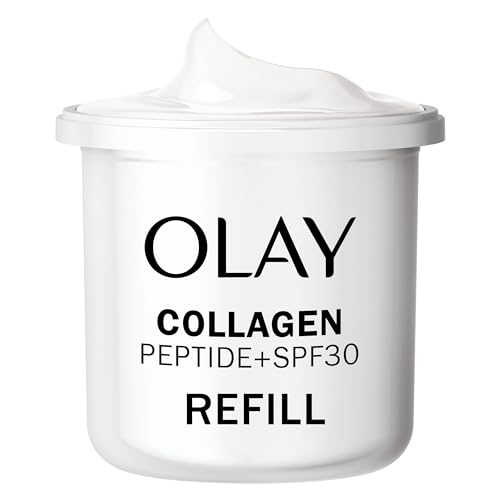 Olay Collagen Peptide Face Moisturiser Day Cream SPF 30 REFILL, Skincare with Niacinamide 99% Purity. Anti Aging Skin Care: Strengthens, Restores, Hydrates, 50ml