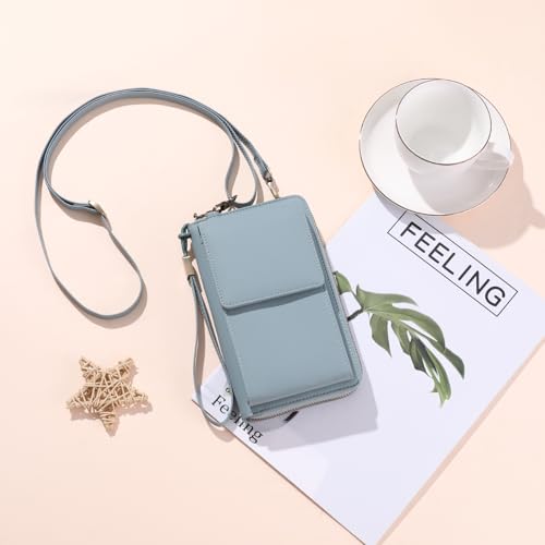 Image of SENDEFN Small Crossbody Cell Phone Purse for Women Leather Cellphone Bags Wallet Purses with Multi Card Slots