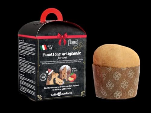 Canettone Classico Italiano para Perros – Snack Navideño Artesanal 125 g (Doggye Bag)