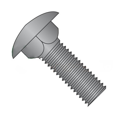 1/2-13 X 2 Carriage Bolts/Fully Threaded/Steel/Black Oxide (Quantity: 10)*