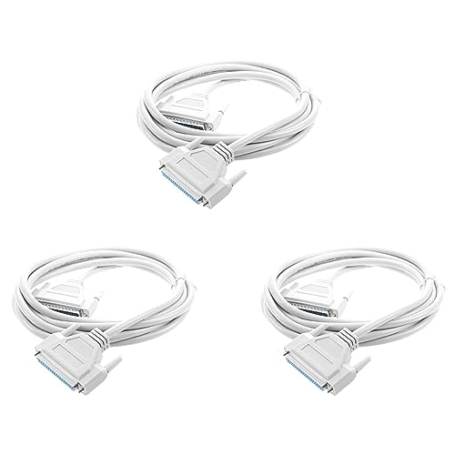 Wzxksoac Cable alargador DB37 macho a hembra 3 metros 37 pines gris blanco