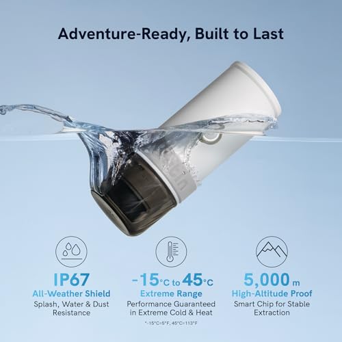 Outin Mino Macchina Per Caffè Espresso Elettrica Portatile, Mini Caffettiera Da Campeggio Da Viaggio, Macchina Da Caffè Tascabile Con Riscaldamento Autonomo Tramite USB-C, Per Qualsiasi Avventura - 7