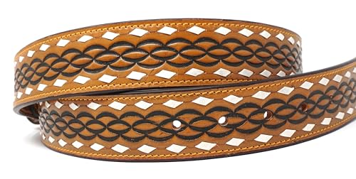 Durango Mens Shiloh Tooled Leather Belt2