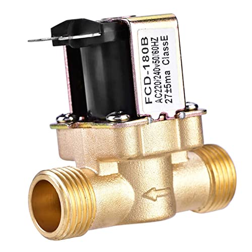 Électrovanne en laiton 3/4 et 1/2 pouces normalement fermée pour contrôle de l'eau - 2