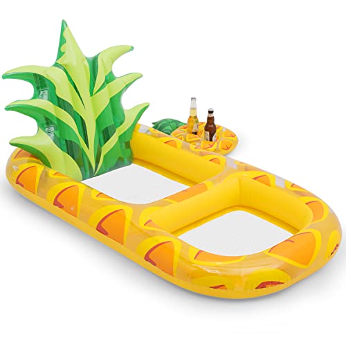 Monibloom Pool Float For Adult Inflatable Giant Floaties Pineapple Lake Rafts Fruit Swimming Floaty Summer Beach Ride-Ons #TOP15