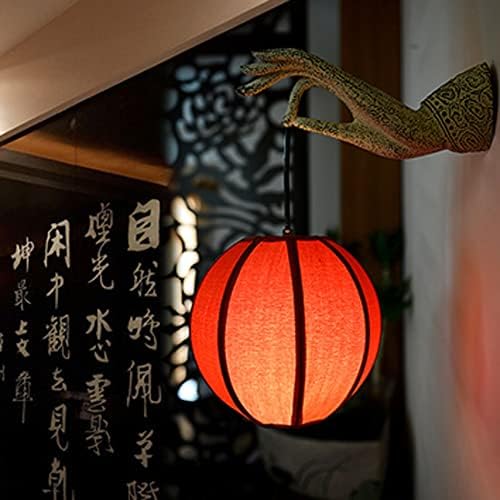 WQQYU6HKF Wandlampen Fire Night Lights Retro Nieuwe Chinese Wandlamp Decoratie Corridor gangpad Wandlamp Bergamot Klassieke Zen Garden Lampen Chinees Stijl Sfeer Licht Wandlampen(Left hand) photo 2