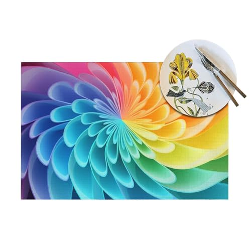 Sets de table en PVC tissé lavables pour protéger des plats chauds - 6