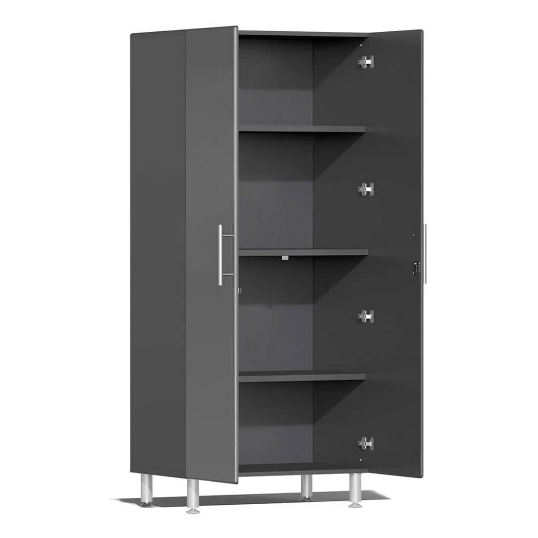Ulti-MATE UG26092G 9-Piece Cabinet Kit with Bamboo Worktop in Graphite Grey Metallic