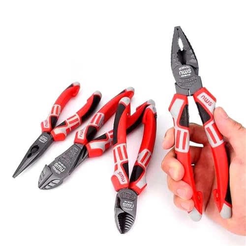 1pcs Electric Wire Pliers Large Opening Multifunction Tool for Cutting Twisting Gripping Metal Wires Heavy Duty Industrial Tool(D)