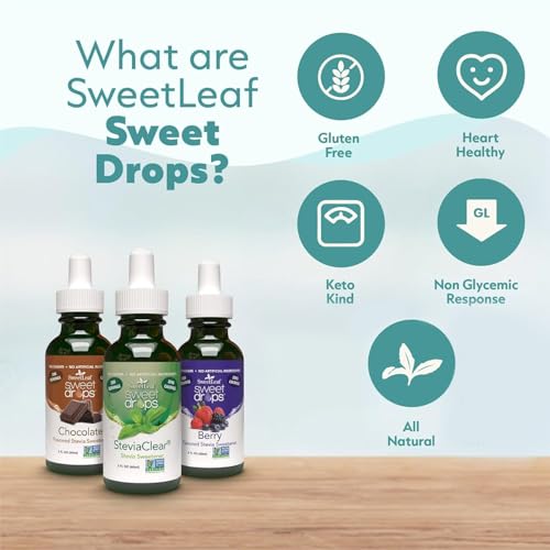 SweetLeaf Drops Liquid Stevia Sweetener, Vanilla Creme, 4 Oz