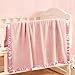 Pro Goleem Fleece Baby Blankets for Girls with 2 Inch Satin Trim, Super Soft Plush Receiving Blanket for Infant Toddler Newborn, Cozy 30x40 Inch Crib & Stroller Blanket (Pink)