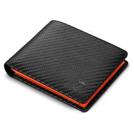 TEEHON® Geldbörse Herren|Wallet|Münzfach|Dreifach Faltbare Brieftasche|Portemonnaie für Männer|Geldbeutel mit RFID Schutz|Brieftasche Herren|Leder|Carbon