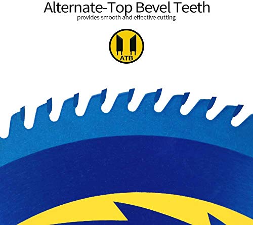 Overpeak 10 Inch Circular Saw Blade, 80 Tooth Atb Finishing Saw Blades With 5/8-Inch Arbor, Laser-Cut Thin Kerf And Anti-Rust Coating #TOP4