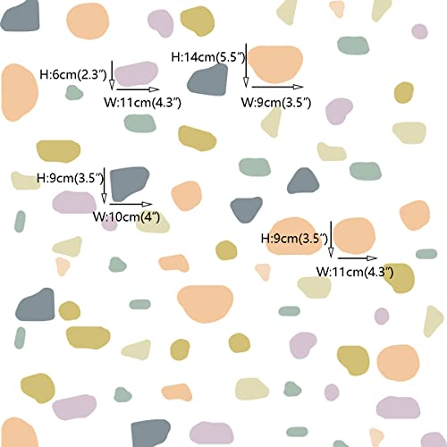 Runtoo Colorful Dots Bohemian Terrazzo Modern Geometric Abstract Wall Stickers for Living Room Bedroom Kids Room Home Decor - Image 4