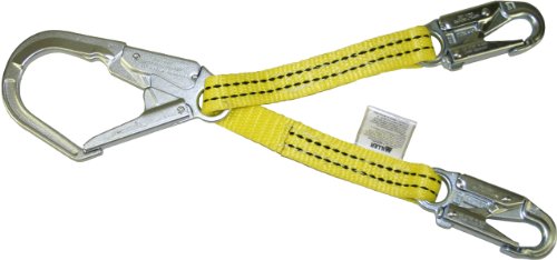 Miller Titan 27-Inch Web Positioning Assembly with Two Locking Snap Hooks and One Large Locking Rebar Hook, Yellow (T8221W-Z7/27INYL) by Miller - Used condition - US$55.93