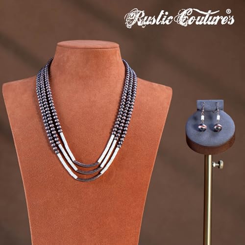 Image of Montana West Rustic Couture's Western Jewelry Set for Women Cowgirl Vintage Western Necklace Earring