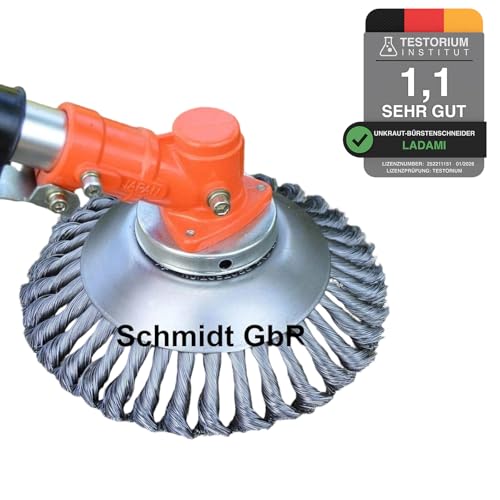 Profi ! Unkrautbürste Wildkrautbürste MOTORSENSE 25,4 x 200 mm Hohe...