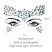 Face Gems, 10 Sets Mermaid Face Jewels Festival Gems Rhinestones Rave Eyes Body Bindi Temporary Stickers Crystal Stickers Decoration(Bright)