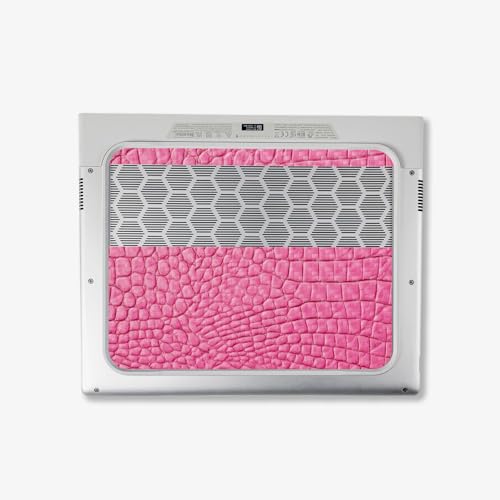 Image of MightySkins Carbon Fiber Skin Compatible with Alienware X14 R2 (2023) Full Wrap Kit - Pink Gator Skin | Protective, Durable Textured Carbon Fiber Finish | Easy to Apply | Made in The USA