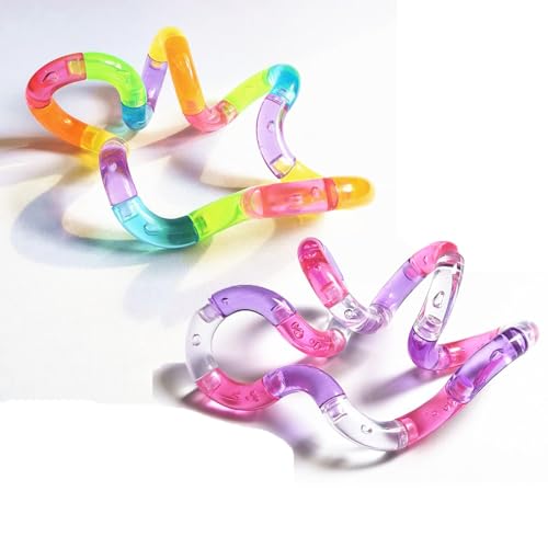 Stellastar 2Pcs Twisty Fidget Toy for Anxiety Silent Fidget Toys for Sensory Fidgets to Improve Focus and Concentration