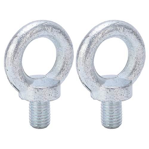 Pernos de Anillo de Elevación Antideslizante 2 Piezas Perno de Ojo de Fuerza Uniforme Gran Capacidad de Carga Galvanizado Q235 Acero Rosca Profunda Marina para Equipos de