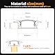 LED Profile,U-Shape LED Aluminium Profile 6 x 1 m, LED Leiste for 12 mm LED Strips,Diffuser for Even Light Distribution (Black)