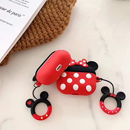 Mickey Airpods Pro Case ,Cute 3D Cartoon Soft Silicone Airpods Pro Case Cover,Kawaii Fun Cool Design Skin,Fashion Cases For Girls Kids Boys Air Pods (Airpod Pro Mickey Mouse) #TOP5