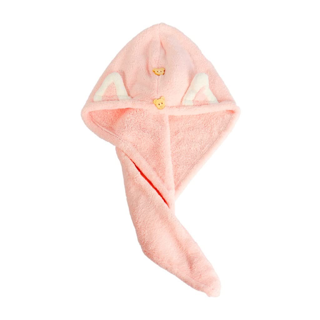 Toalla de pelo súper absorbente de secado rápido de microfibra después de la ducha cubierta de cabello seco para mujeres y niños, toalla de pelo de secado rápido (color: argento, tamaño: 29 cm