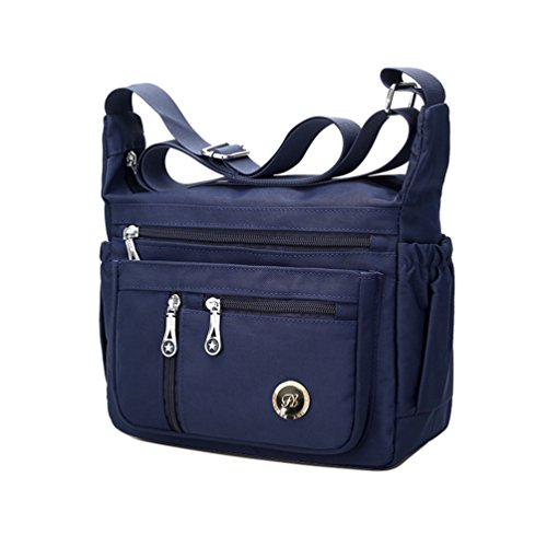 Fabuxry Purses and Shoulder Handbags for Women Crossbody Bag Messenger Bags (Navy)