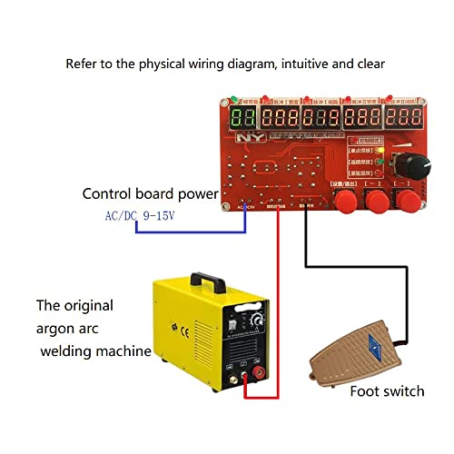 lifcasual NY-YHD02 Arco de Argônio Contínuo Placa de Controle de Soldagem de Ponto Único Doméstico D
