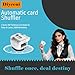 Diyeeni 2-in-1 Automatic Card Shuffler & Dealer, Electric Shuffling and Dealing Machine for 8 Players, 2 Decks 360° Rotating Card Dealer for Poker & Casino, 2600mAh Battery